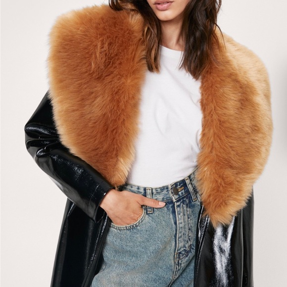 Faux Trim Fur Jacket - Picture 1 of 3